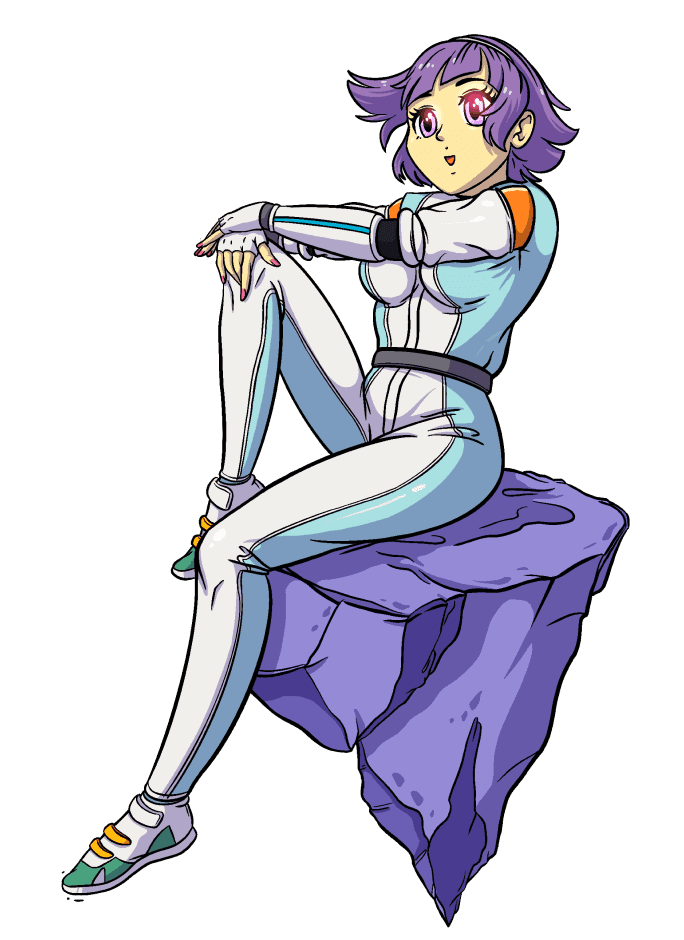Levitating girl